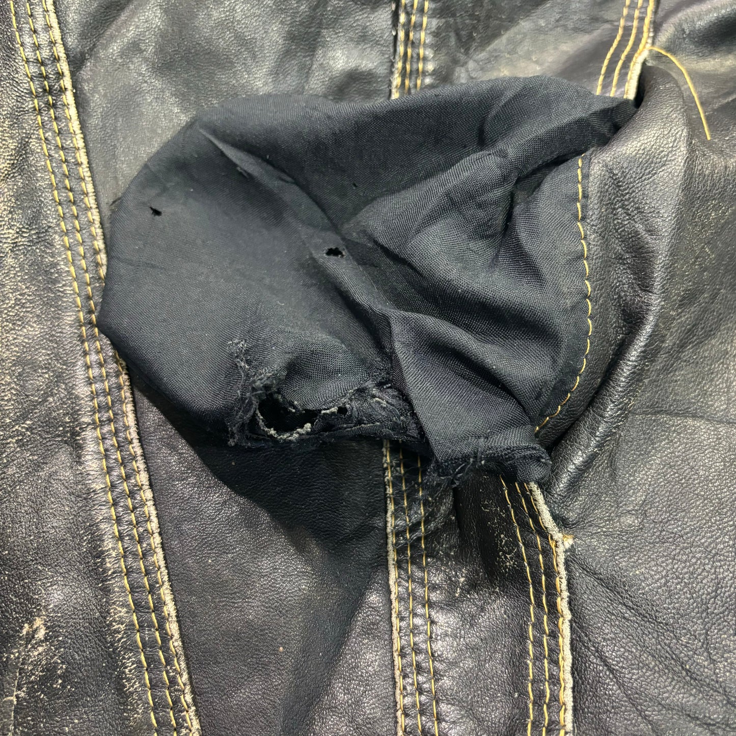 diesel robin wood leather jacket 90s~00s