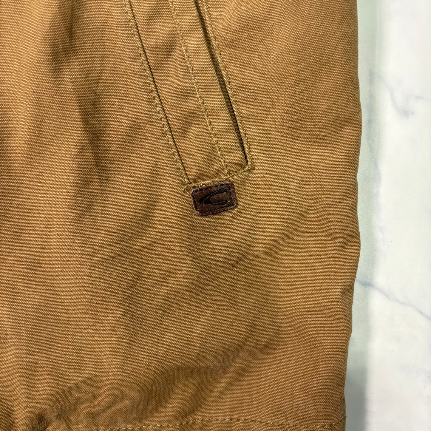 Camel Active Leather Collar Jacket Beige Duck