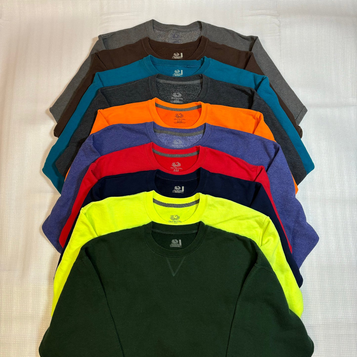 古着卸 アソート販売 FLUIT OF THE LOOM スウェット 無地 10枚 M~XL