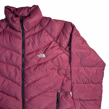 THE NORTH FACE down Jacket red purple