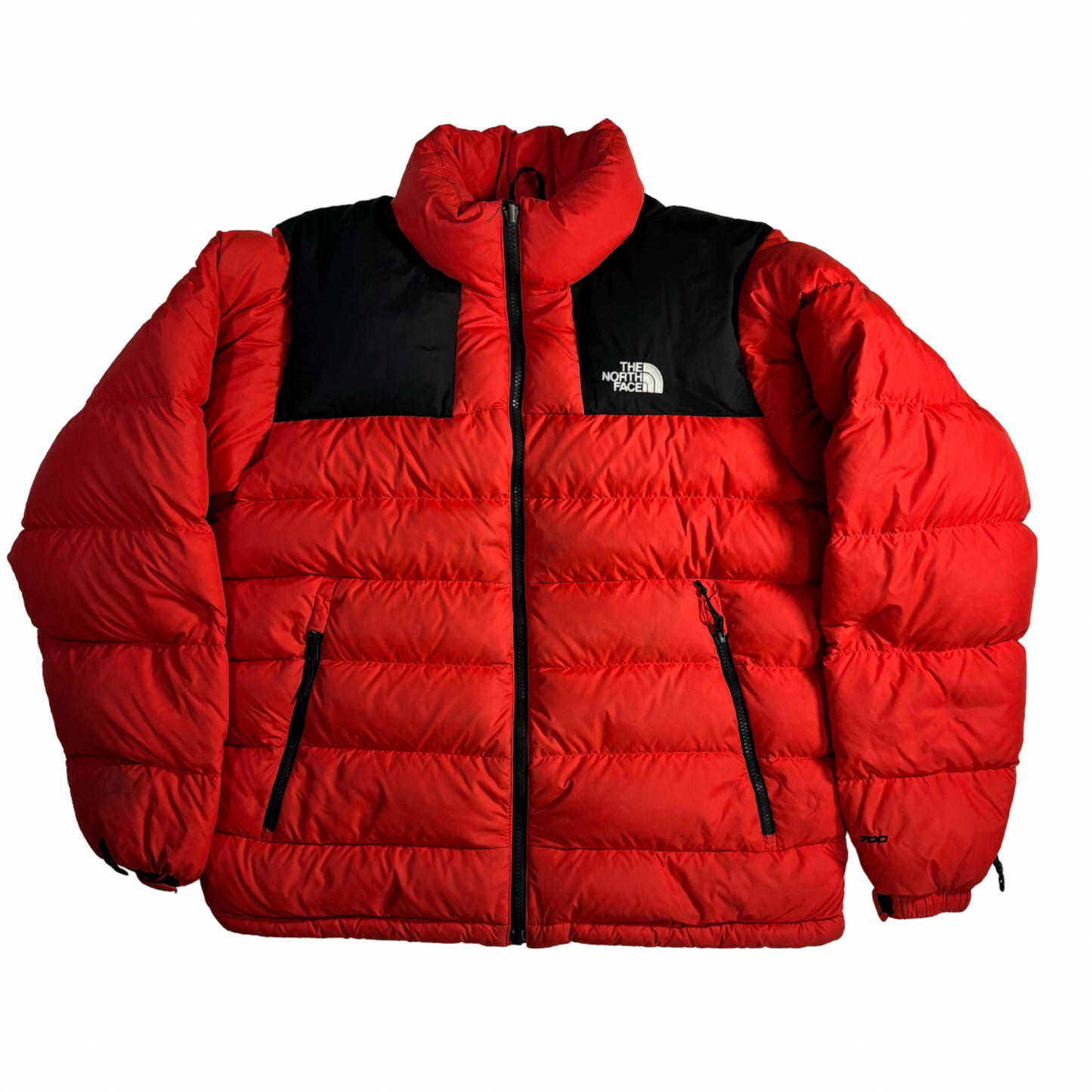 THE NORTH FACE down Jacket red&black M/M