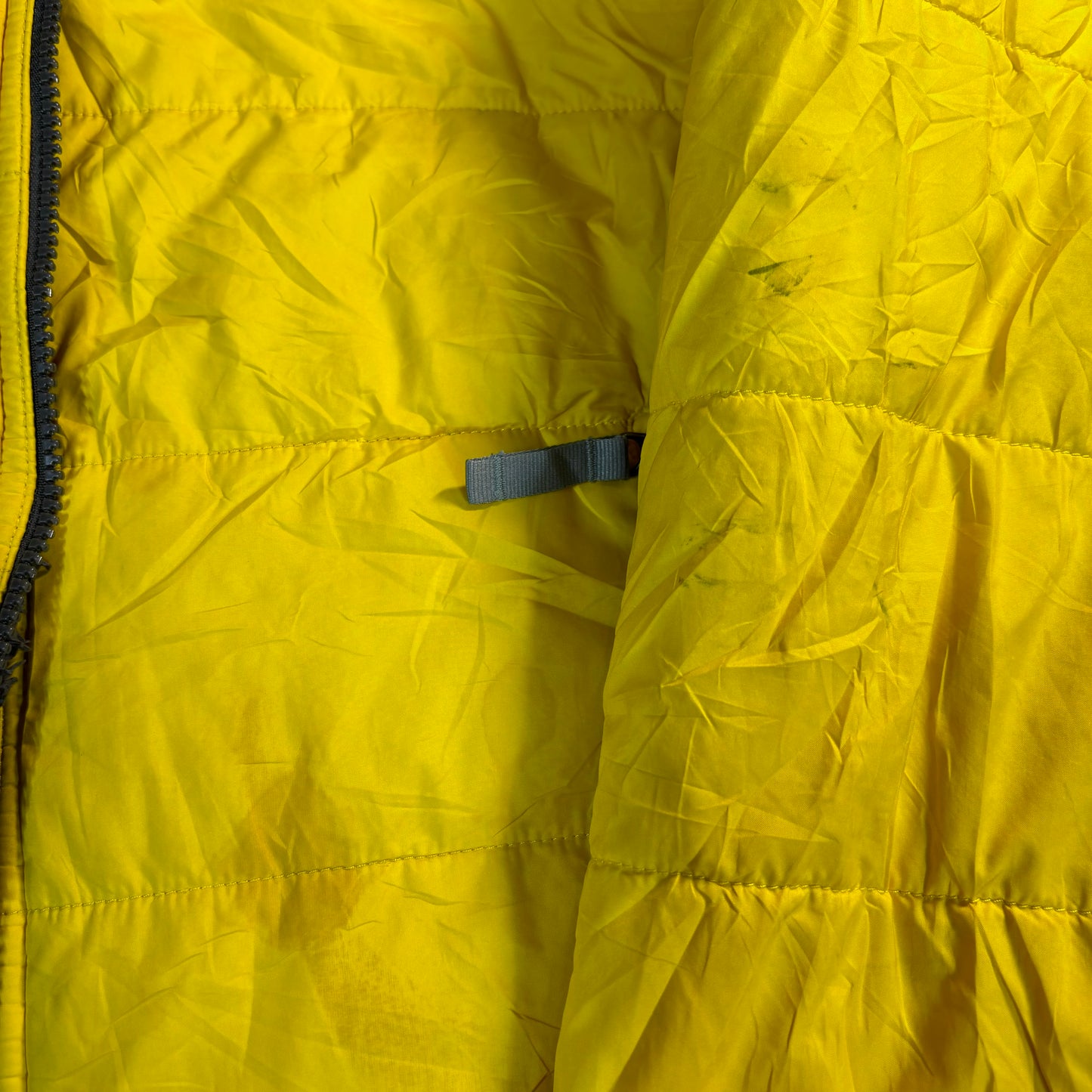 THE NORTH FACE down Jacket yellow reversible XL