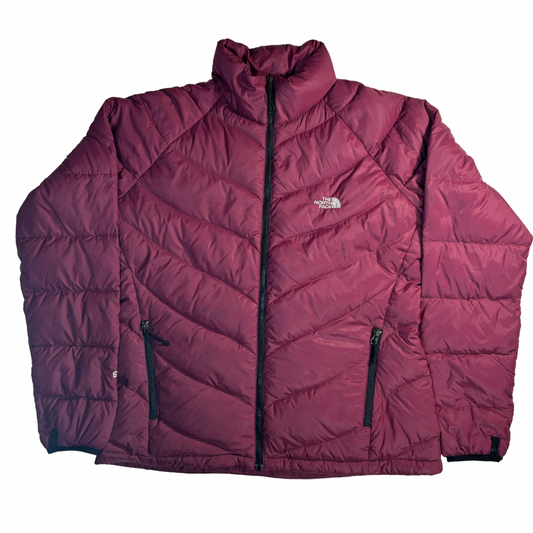 THE NORTH FACE down Jacket red purple