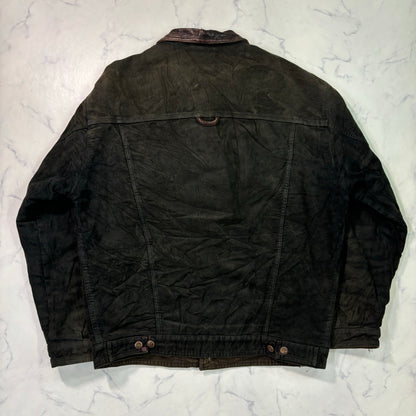 marlboro classics leather tracker jacket 90s