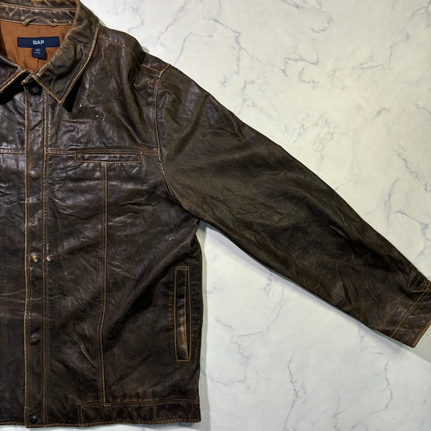 OLD GAP lether jacket 00s