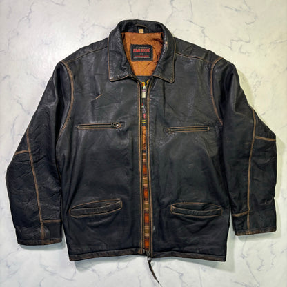 bomb boogie sky leather jacket