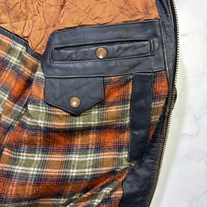 bomb boogie sky leather jacket