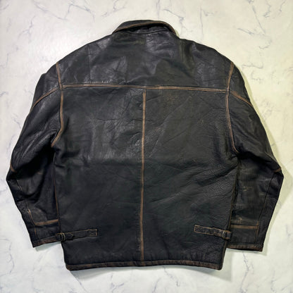 bomb boogie sky leather jacket