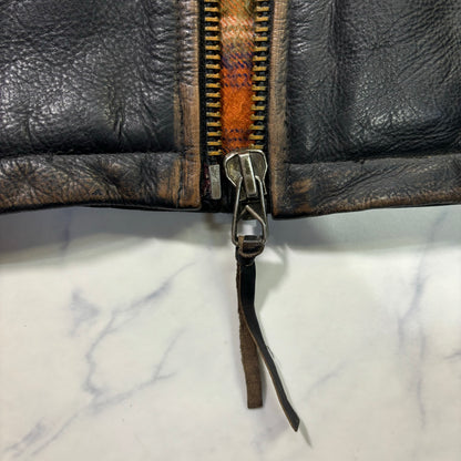 bomb boogie sky leather jacket