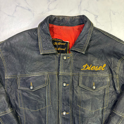 diesel lamb leather jacket 90s