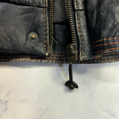 diesel leather bomber jacket 00s