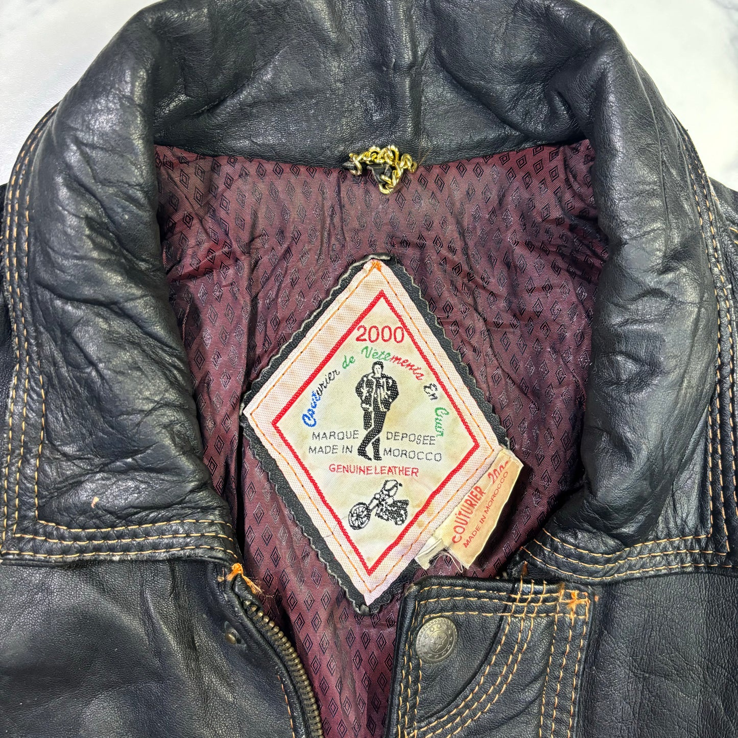 diesel leather bomber jacket 00s