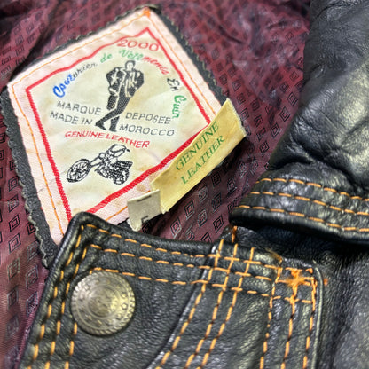 diesel leather bomber jacket 00s