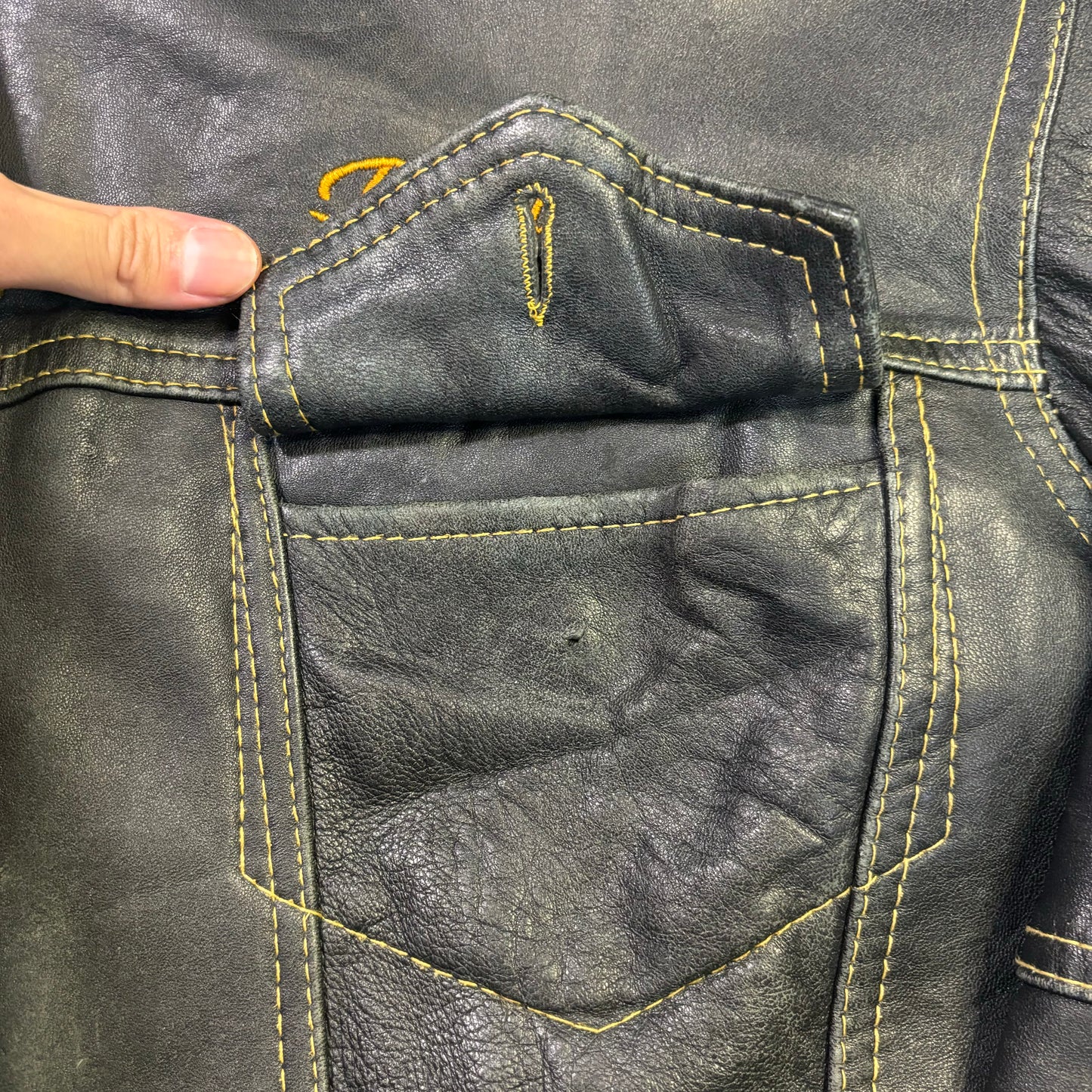 diesel leather jacket 90s~00s