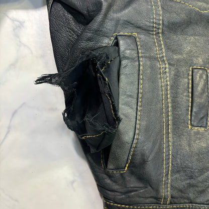 diesel leather jacket 90s~00s