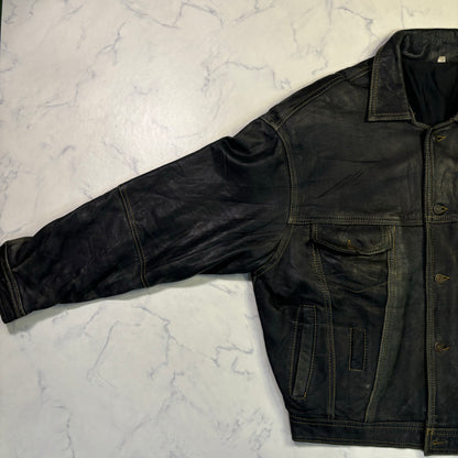 diesel leather jacket 90s~00s