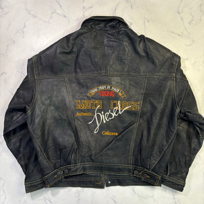diesel leather jacket 90s~00s
