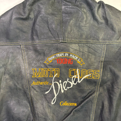 diesel leather jacket 90s~00s