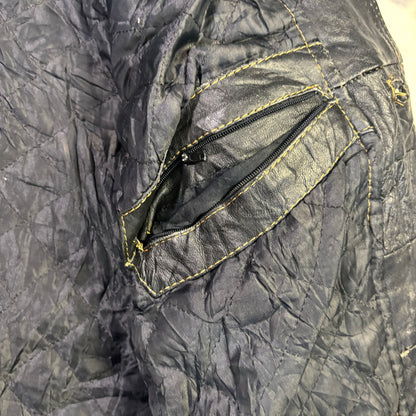 diesel robin wood leather jacket 90s~00s