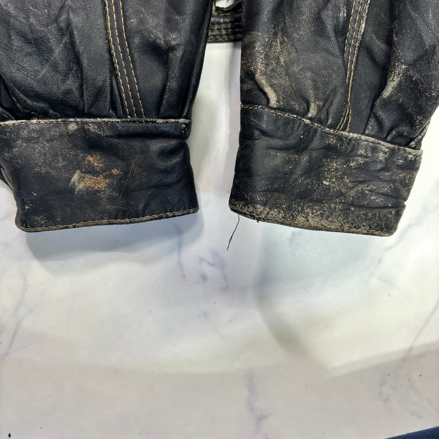 diesel robin wood leather jacket 90s~00s