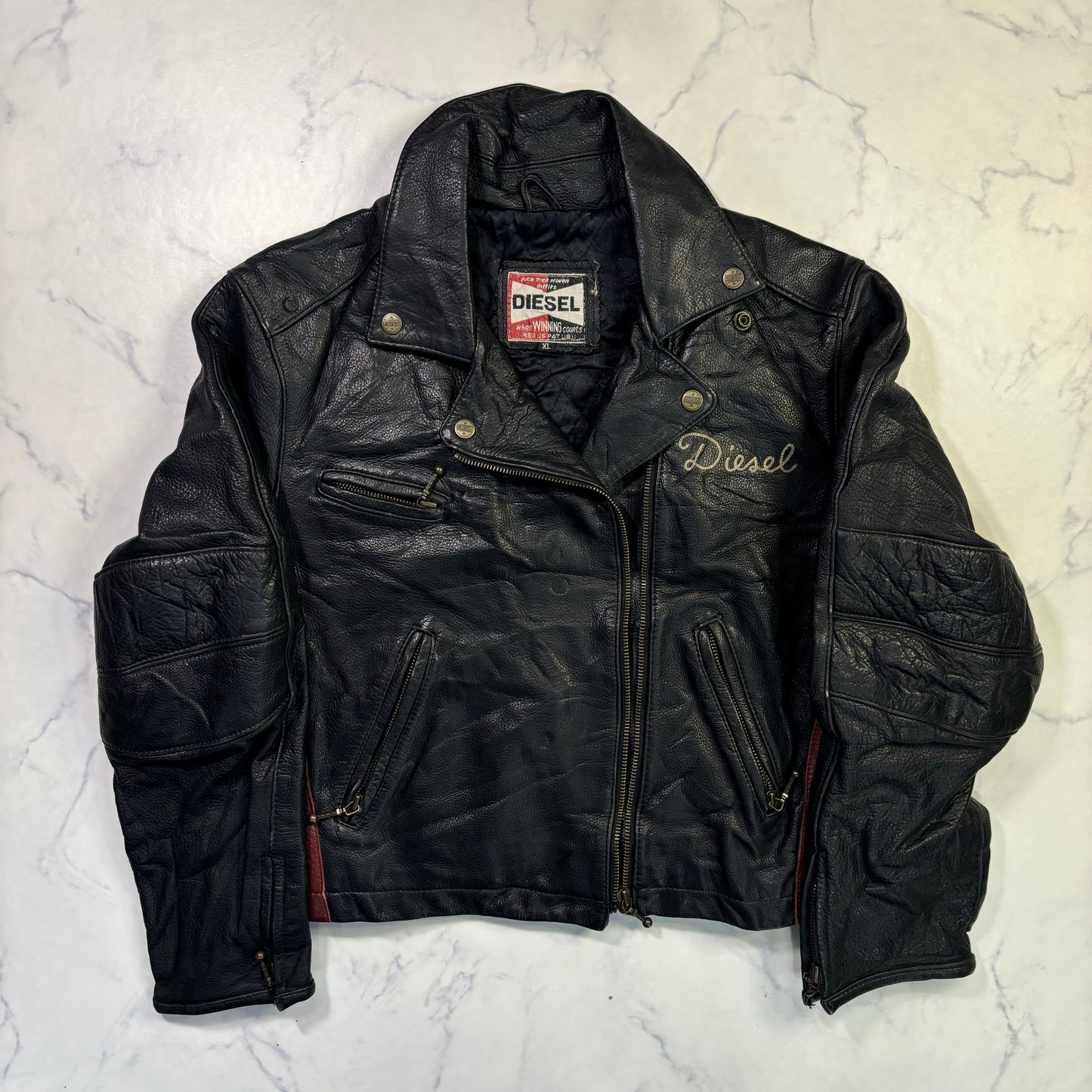 diesel double riders jacket 90s