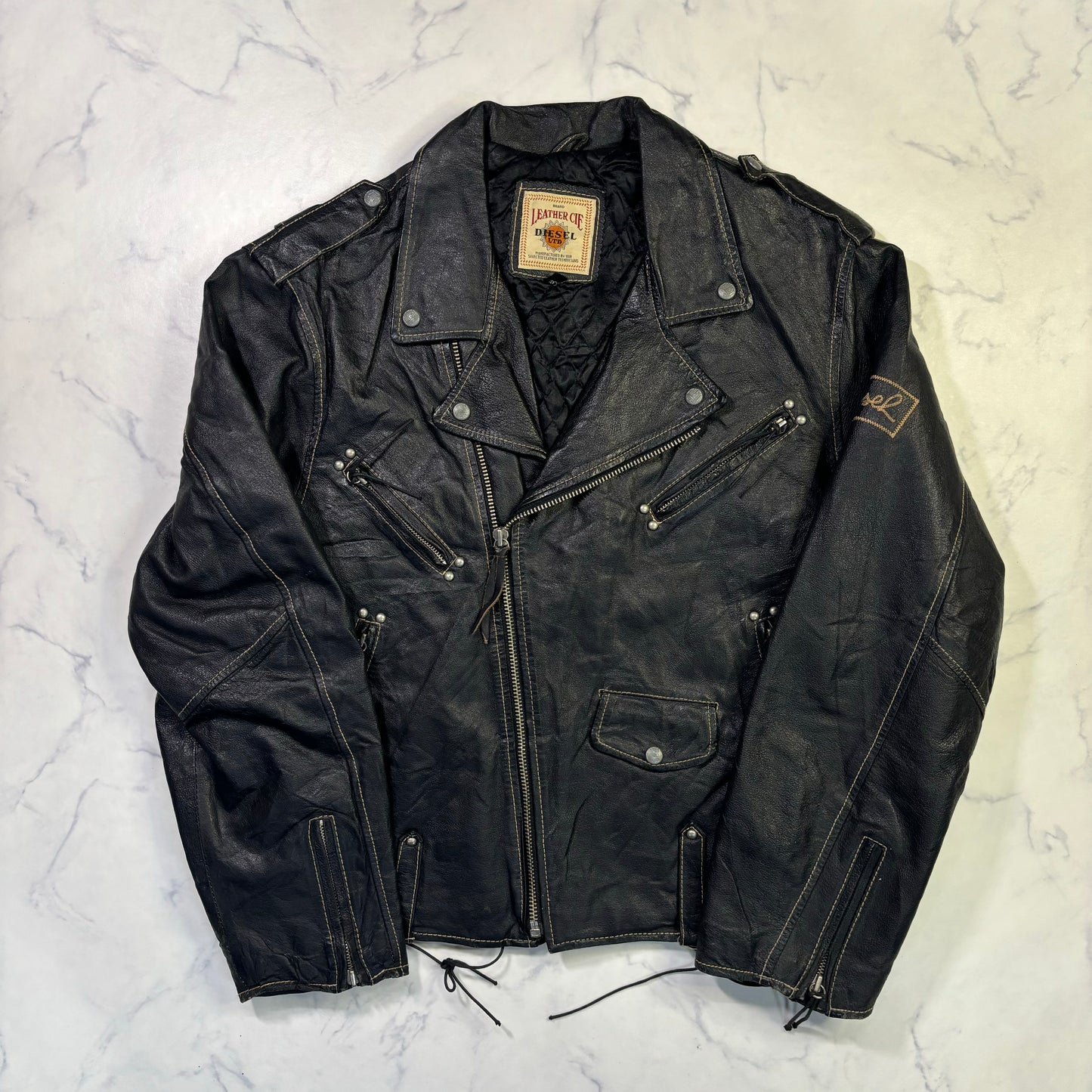 diesel double riders jacket 90s