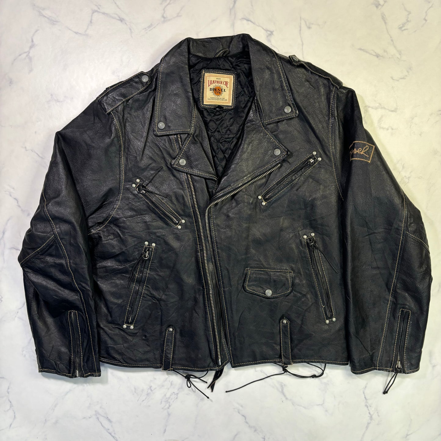 diesel double riders jacket 90s