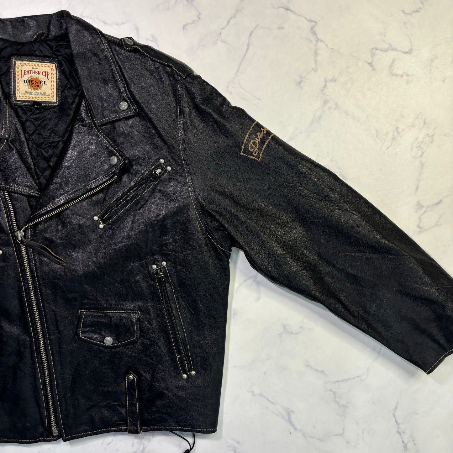 diesel double riders jacket 90s