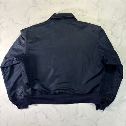 Alpha Industries B-15 Flight Jacket Navy Blue 90s L