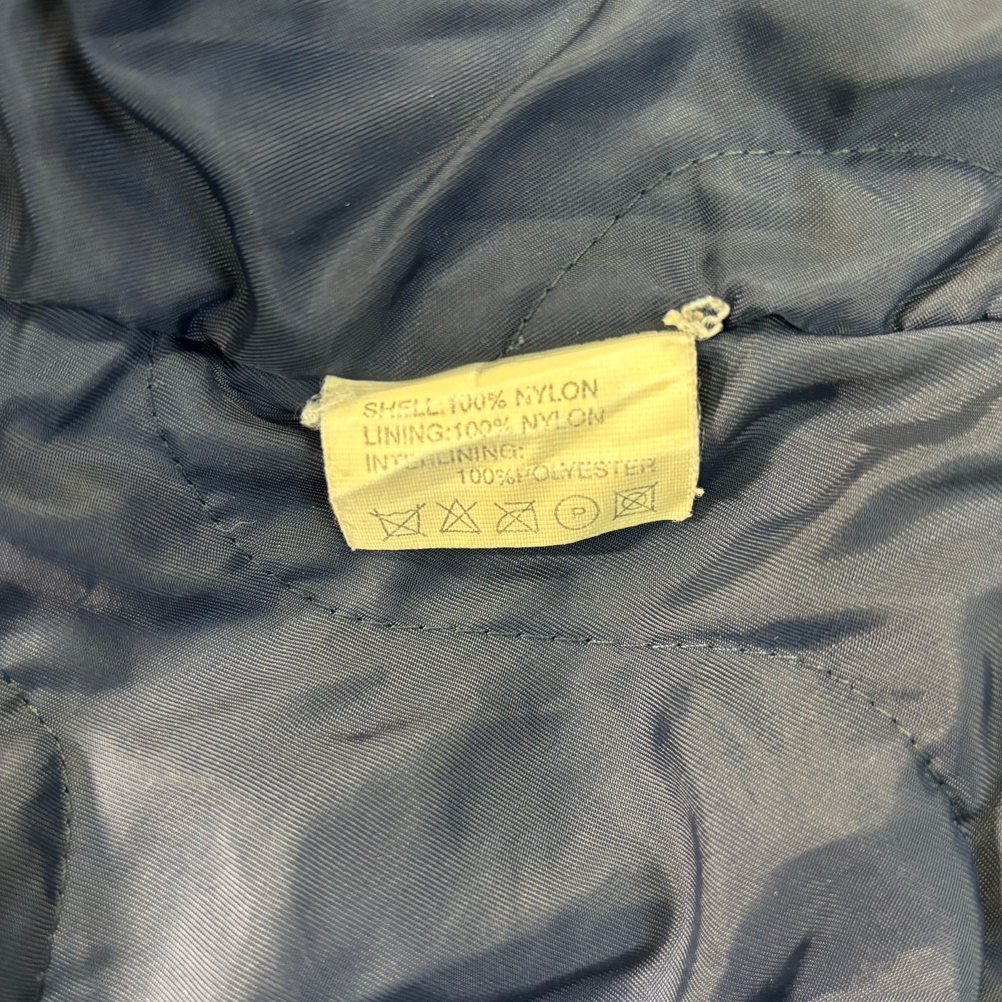 Alpha Industries B-15 Flight Jacket Navy Blue 90s L