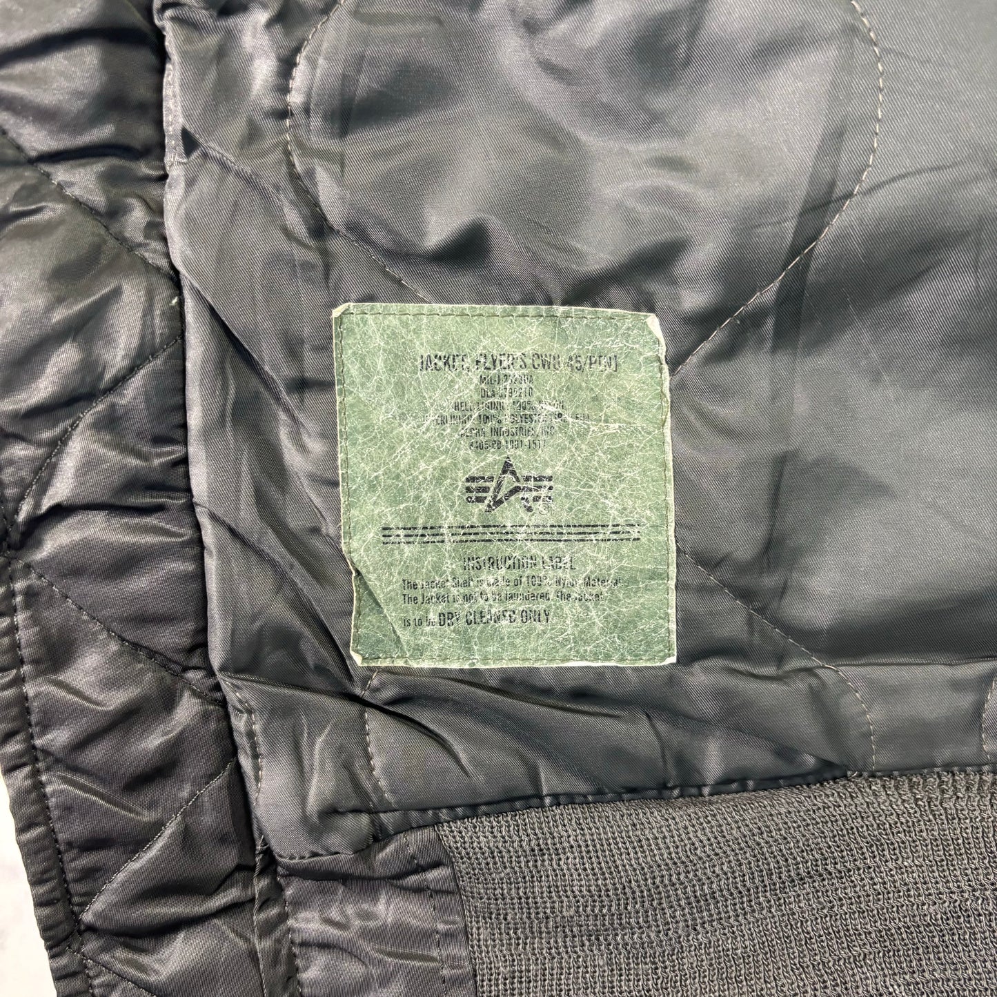 Alpha Industries B-15 Flight Jacket Khaki 90s