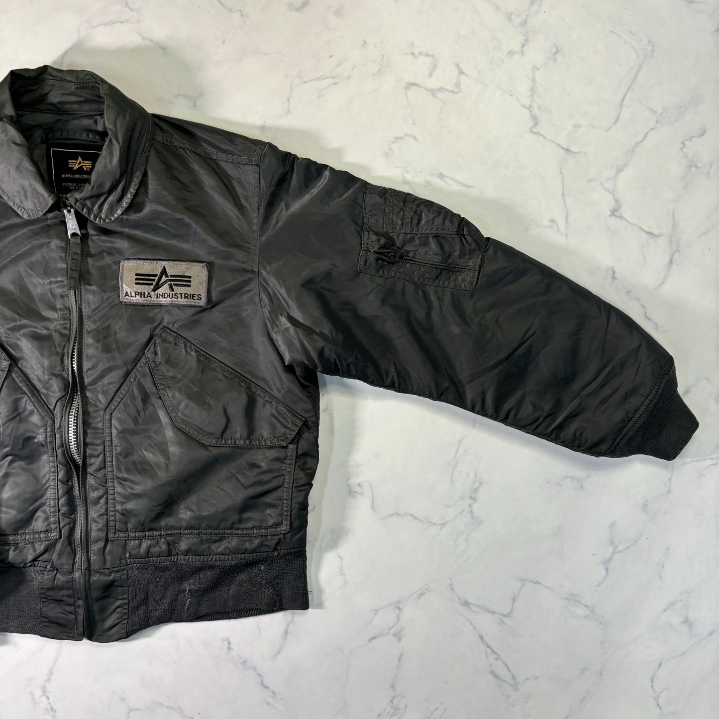 Alpha Industries B-15 Flight Jacket Khaki 90s