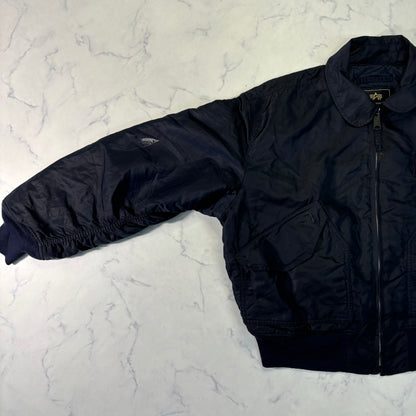 Alpha Industries B-15 Flight Jacket Navy Blue 90s XL