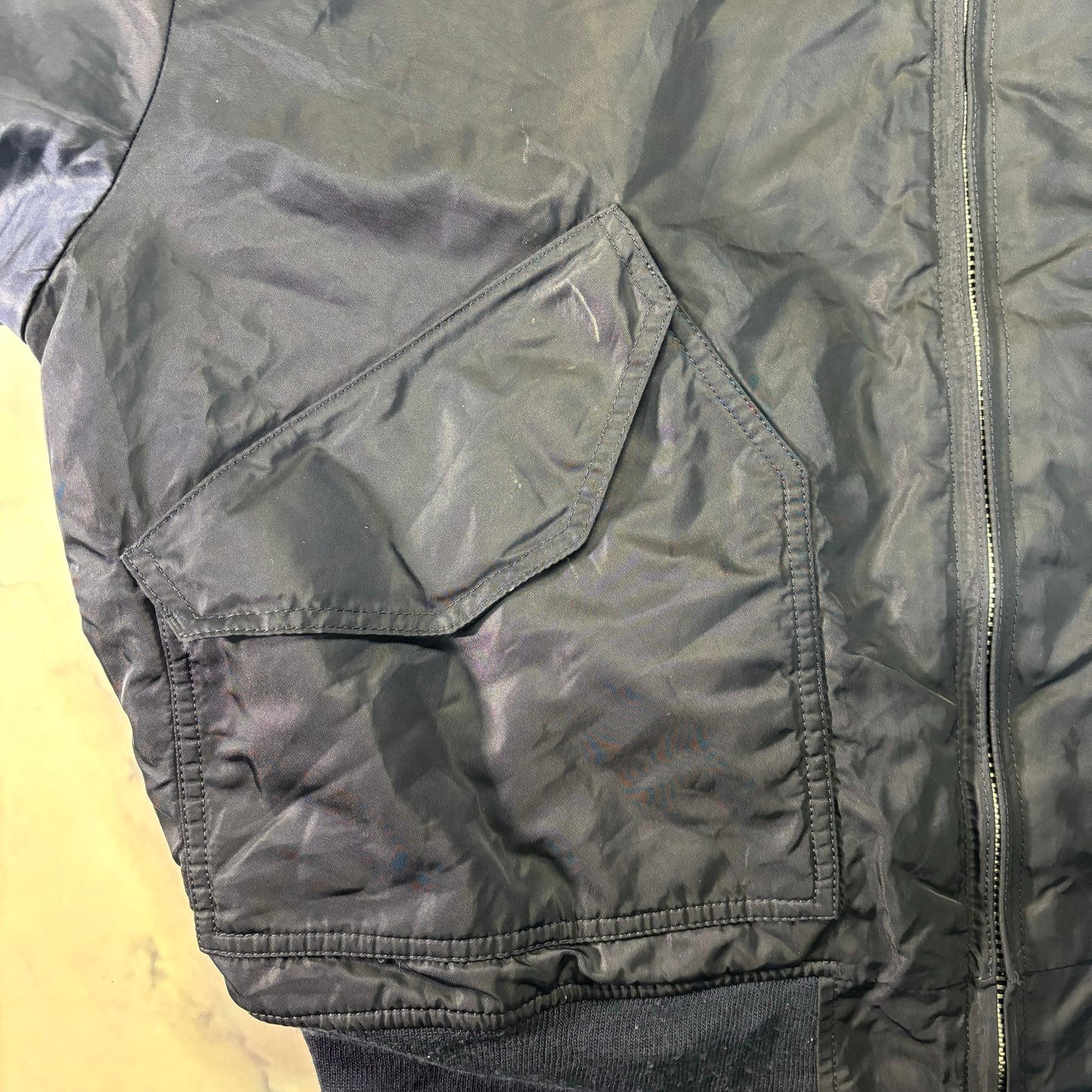 Alpha Industries B-15 Flight Jacket Navy Blue 90s XL