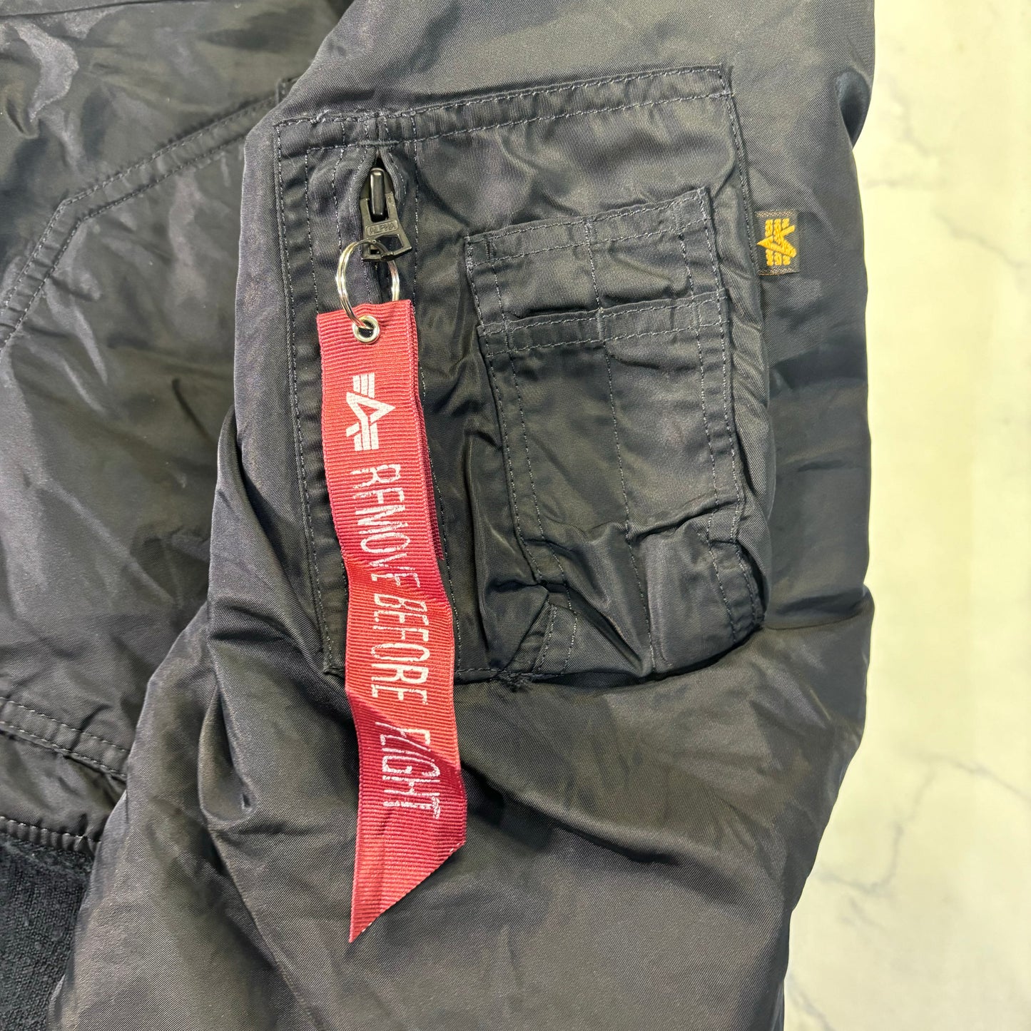 Alpha Industries B-15 Flight Jacket Navy Blue 90s XL