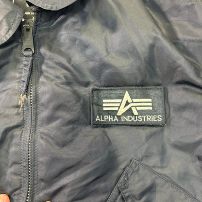 Alpha Industries B-15 Flight Jacket Navy Blue 90s XL