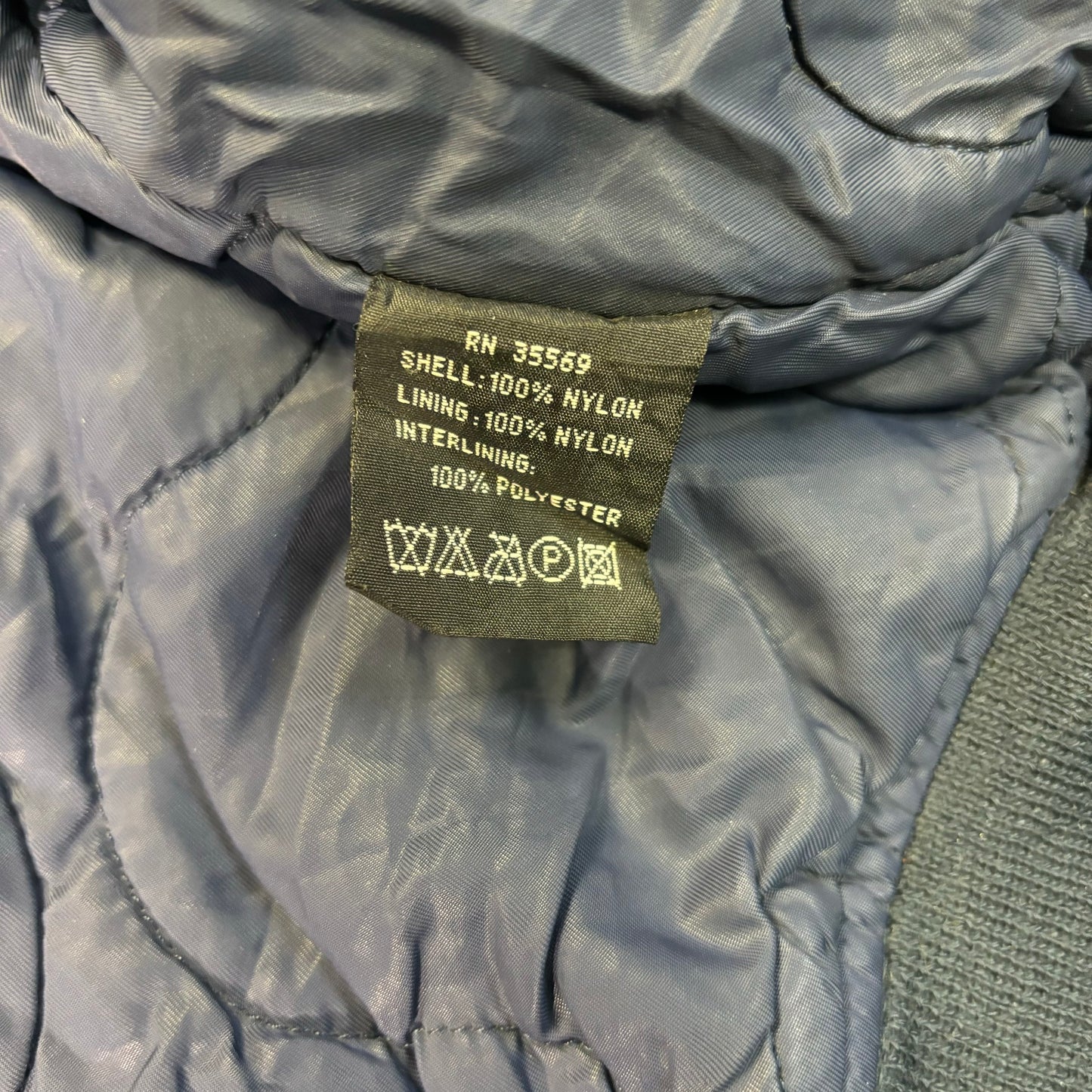 Alpha Industries B-15 Flight Jacket Navy Blue 90s L