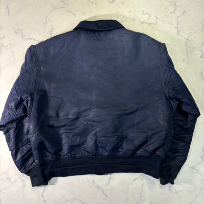 Alpha Industries B-15 Flight Jacket Navy Blue 90s L