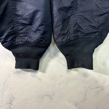 Alpha Industries B-15 Flight Jacket Navy Blue 90s L