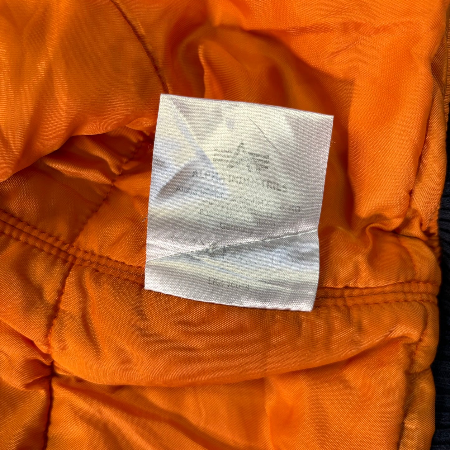 Alpha Industries MA-1 Flight Jacket Navy Blue 90s