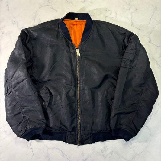 Alpha Industries MA-1 Flight Jacket Black 80s