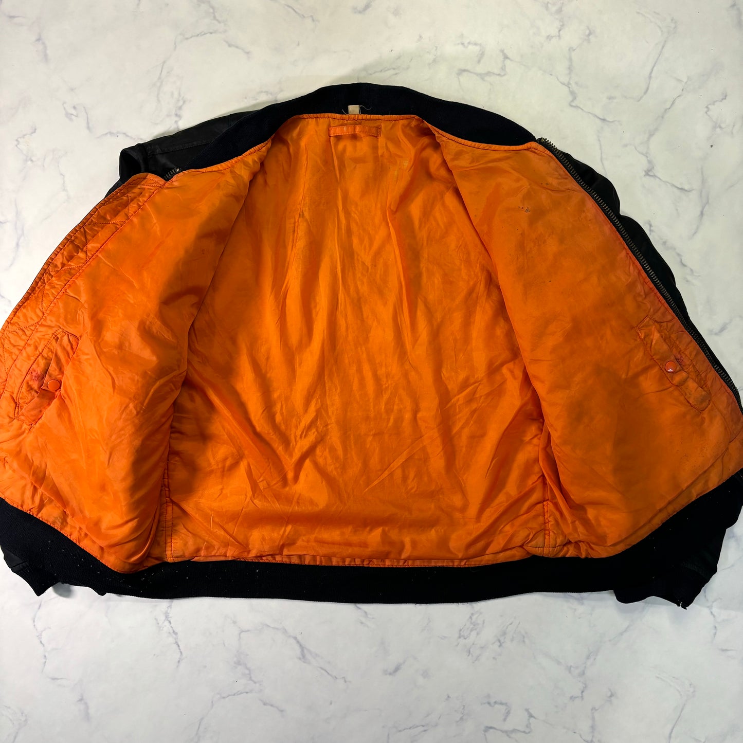 Alpha Industries MA-1 Flight Jacket Black 80s