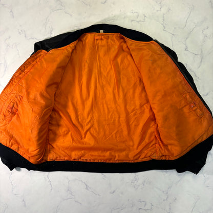 Alpha Industries MA-1 Flight Jacket Black 80s