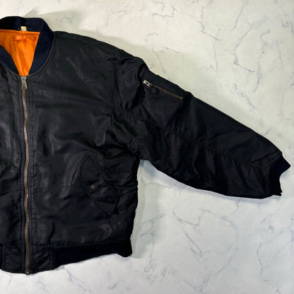 Alpha Industries MA-1 Flight Jacket Black 80s