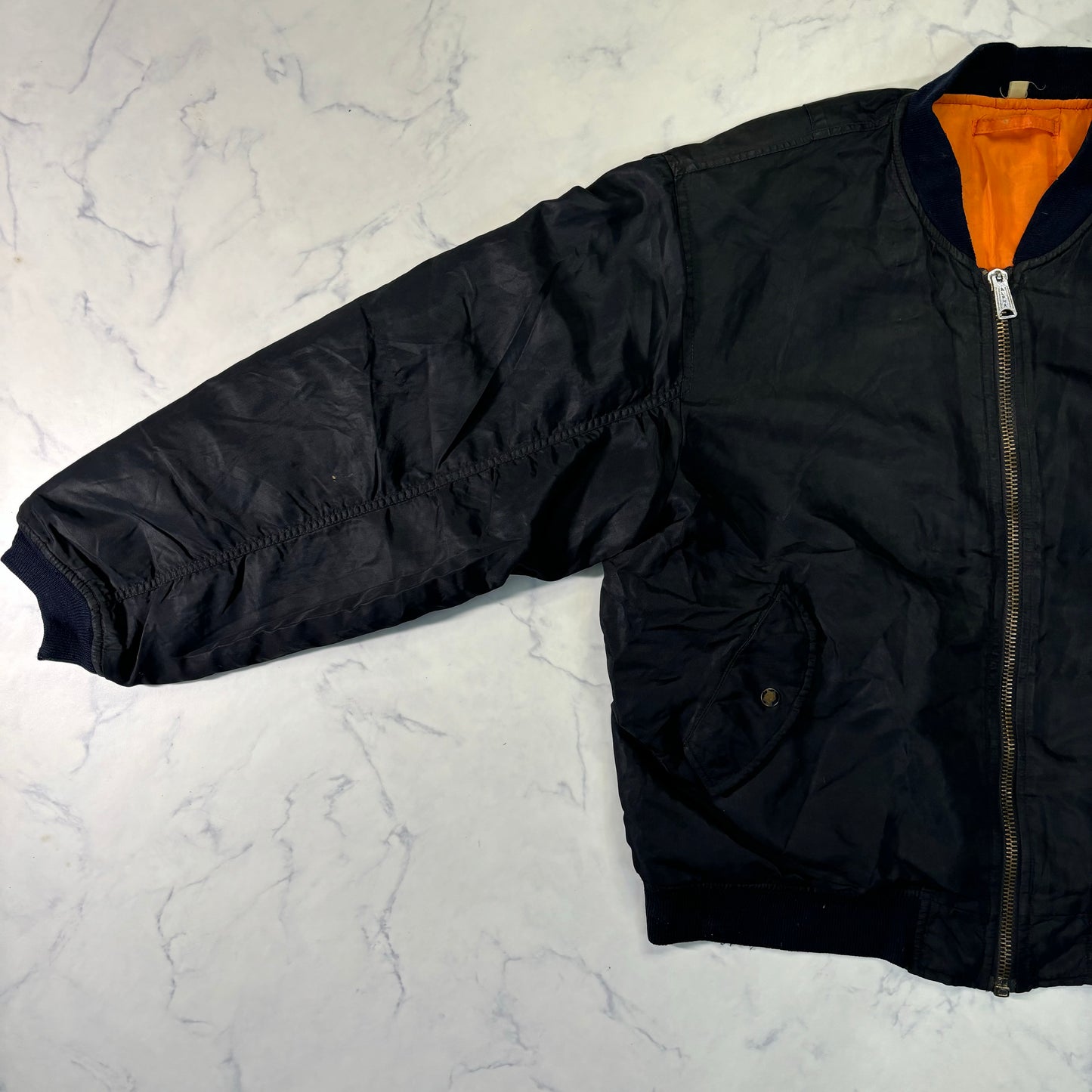 Alpha Industries MA-1 Flight Jacket Black 80s