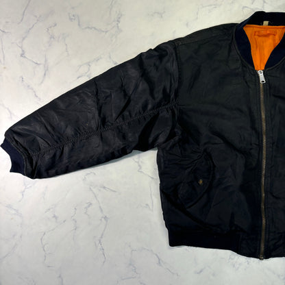 Alpha Industries MA-1 Flight Jacket Black 80s