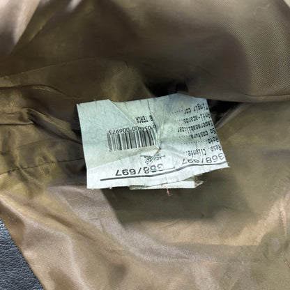 Schott Leather Cafe Racer Jacket Single Rider Black 90s M