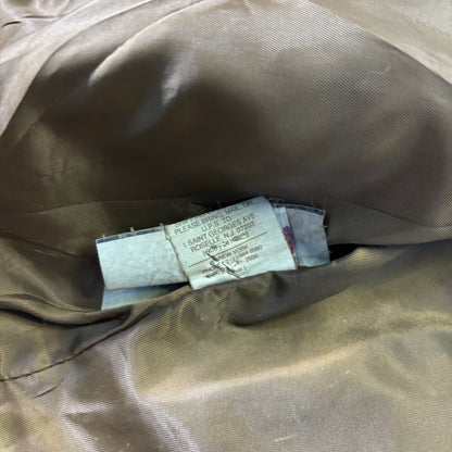 Schott Leather Cafe Racer Jacket Single Rider Black 90s M