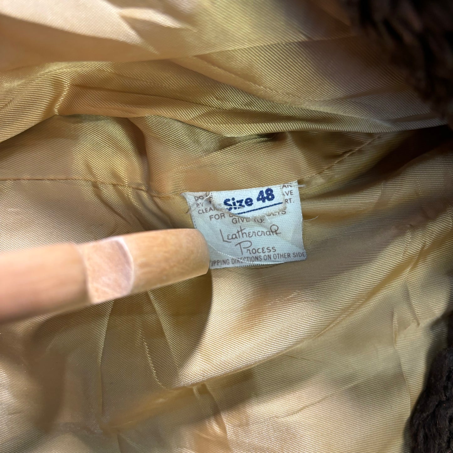 Schott A-2 Leather Flight Jacket Brown 80s Size48