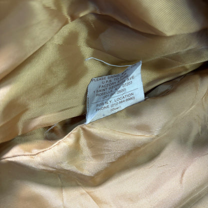 Schott A-2 Leather Flight Jacket Brown 80s Size48